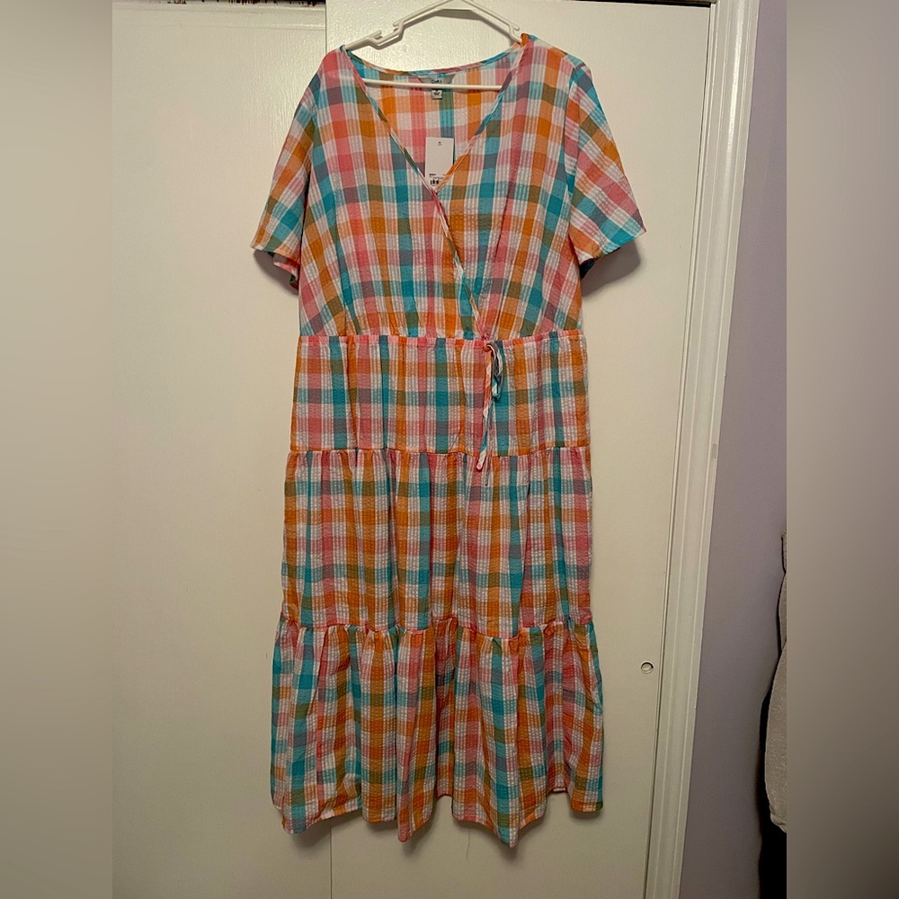 Brand New Plaid Summer Dress